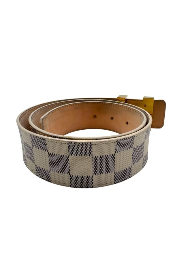 LOUIS VUITTON - DAMIER AZUR LV BELT - Image 4